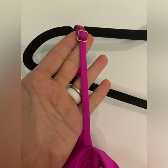 NWT Trina Turk Orchard Bikini Top Medallion Removable Pads Tie Back Size 6 - Picture 5 of 8